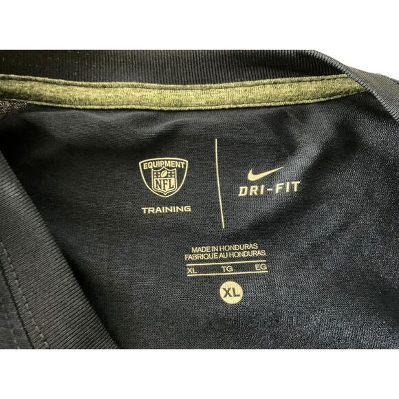 New England Patriots NFL Nike Dri-Fit Long Sleeve Shirt Mens Size XL Blue - Picture 3 of 13